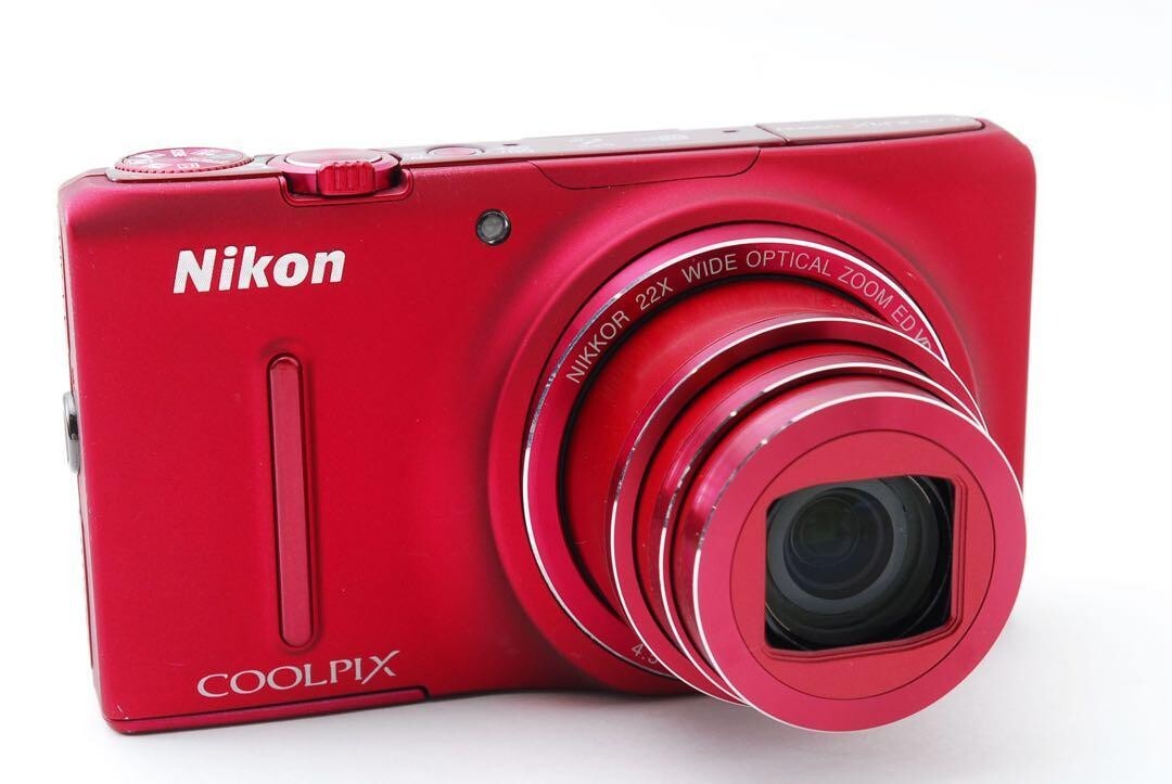 [ Near Mint ] NIKON COOLPIX S9500 (Velvet Red) 18.1 MP 22x Optical Zoom  Digital