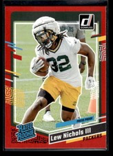 2023 Donruss #335 Lew Nichols III Rookie Press Proof Red Green Bay Packers