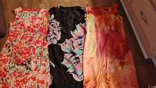 LOT 3 ANN TAYLOR LOFT WOMEN DRESS MULTI COLOR DRESS 0P