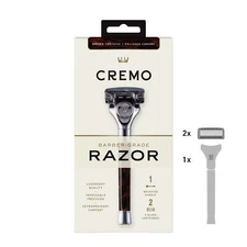 Tortoise Mens Razor Handle Plus 2 Blade Cartridge Refills, All Skin Types, 3 Ct