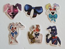  8 Lot Of 5 Assorted Five Nights At Freddy's FNAF 3" Waterproof Stickers.
