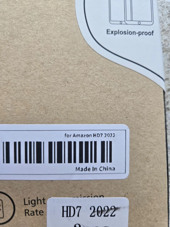 amazon 2 Pack Tempered Glass HD7 Screen Savers - Image 2 of 3