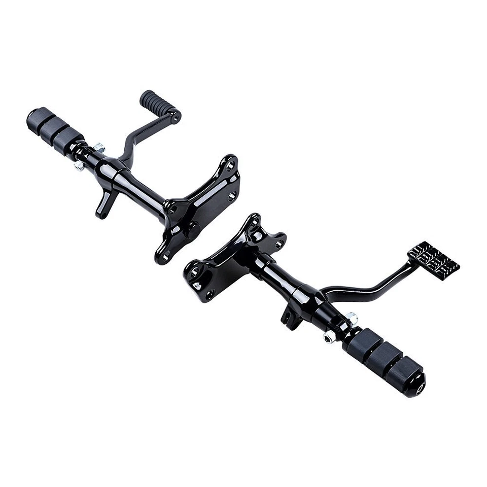 Black Billet Forward Controls 脚钉适用于 Harley Sportster 883 1200 1991 - 2003 — 第 2/4 张图片