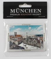 MüNchen Germany Souvenir Magnet Laser Marienplatz Frauenkirche 7,5 Cm
