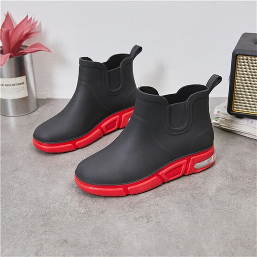 Gummistiefel Herren Kurz - Wasserdichte Regenschuhe Mit Rutschfester Sohle