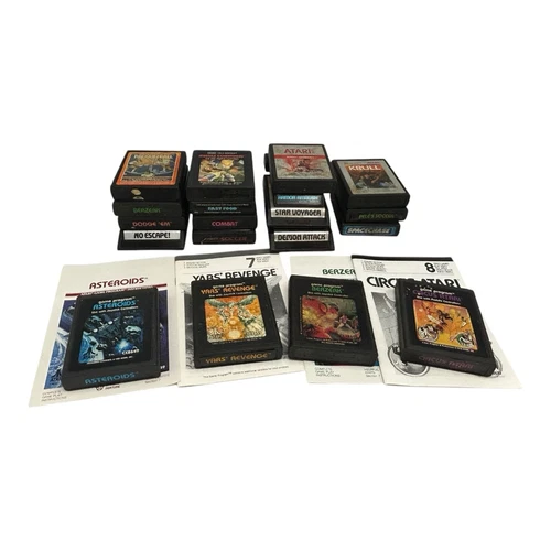 Atari 2600 Games Various Conditions Lot Of 19 Untested Some w/ Manuals