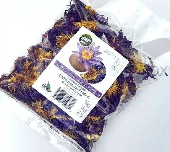 "Premium getrocknete blaue Lotusblüten - natürliche Entspannungs- & Meditatio...