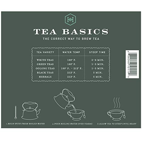 Harney & Sons Organic Peppermint Tea, Caffeine-Free Herbal 1.76oz/50g (50 Bags)