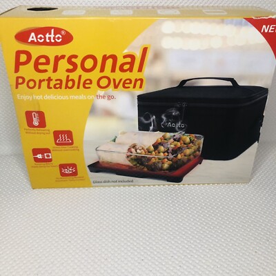 Aotto Portable Oven Personal Food Warmer - 110V Portable Mini Microwave Electric