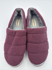 Dearforms maroon with gray lining medium 7-8 memory foam sole