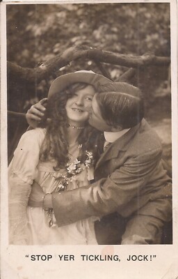 REAL PHOTO COMIC - ''Stop Yer Tickling, Jock!'' - 1906
