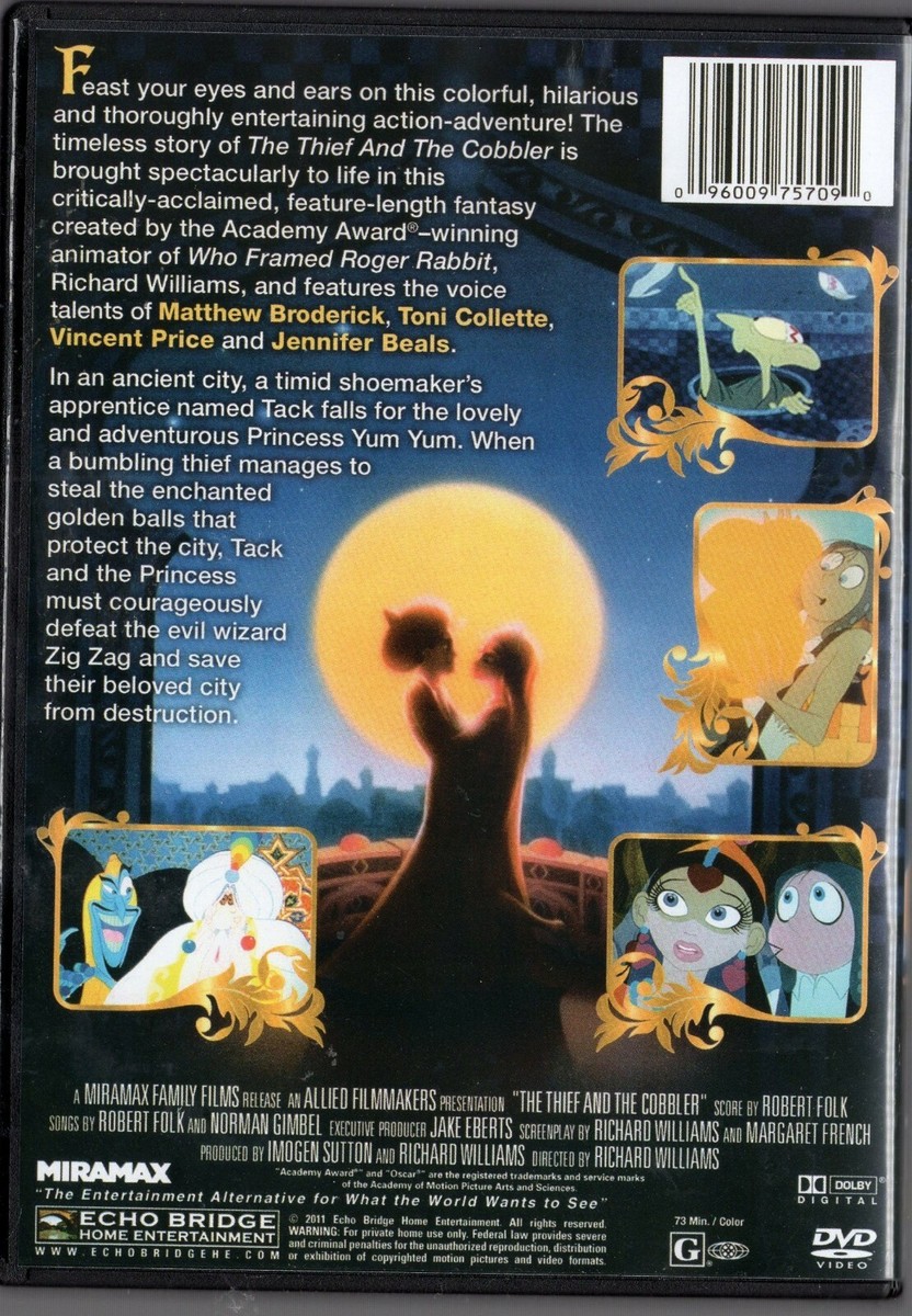 The Thief And The Cobbler (DVD, 2011) Voices Matthew
