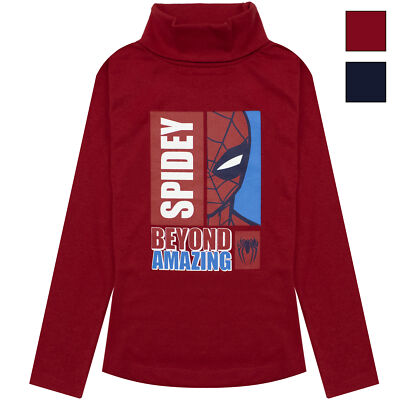 Marvel Spiderman Kinder Shirt Langarmshirt Baumwolle 6891