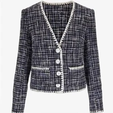 NEW Veronica Beard Bosia Embroidered Single-Breasted Jacket Size 4 #SJ513