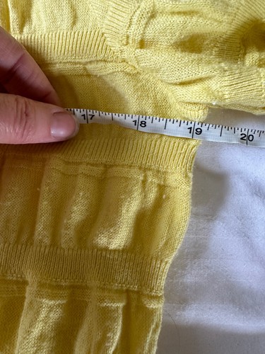 Mango Yellow Ruched Detail Jumper Medium UK 10 - 12 - Picture 13 of 16