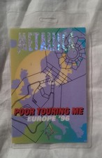 Metallica Backstage Pass Vintage Stratifié Original Pauvre Touring Me Europe 1996