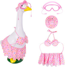 Hawaiian Porch Goose Outfit, Summer Porch Goose Outfits for Patio Yard Outdoor D