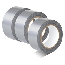 3-Pack Duct Tape Heavy Duty Waterproof Silver, 66 Yards x 1.88 Inch Total