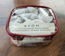 New Avon Soft Pillow Curlers Advanced Techniques Zippered Case Heatless Vintage