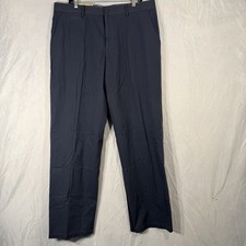 Tommy Hilfiger Men’s Window Pane Dress Khaki Pants Blue FITS 38x32 Dress Preppy
