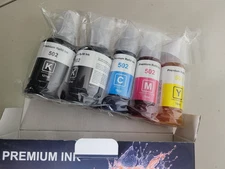 Refill Ink Bottle Replacement for Epson 502 Ink Refill Bottles Compatible for Ep