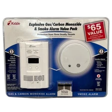 Kidde Explosive Gas Carbon Monoxide Smoke Alarm Value Pack Digital Display New