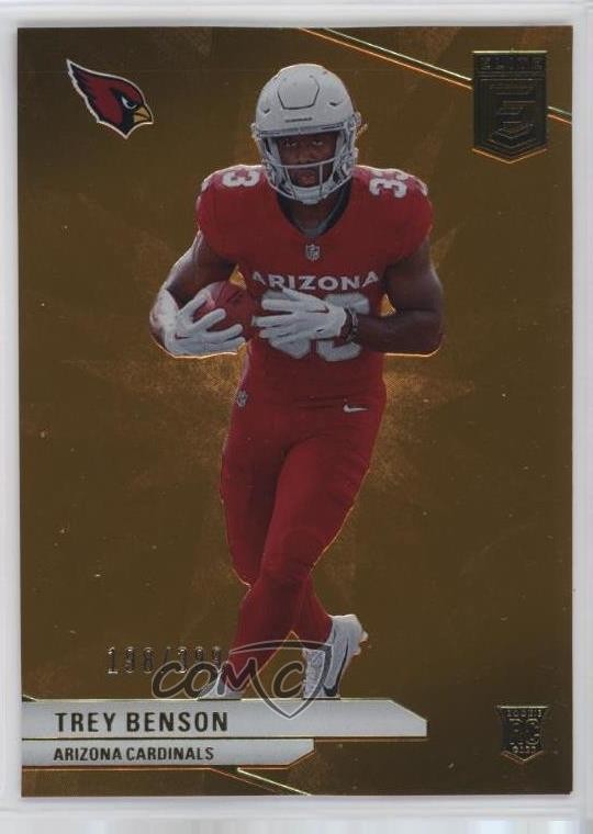 2024 Panini Donruss Elite Rookies Orange 198/399 Trey Benson #124 Rookie RC 13ys