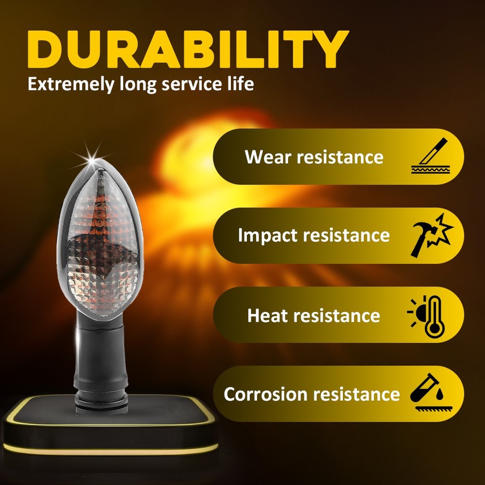 For Yamaha YZF R1 R3 R6 R15 R25 Turn Signal Lights Indicator - Foto 3