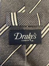 Drakes Of London Silk Tie Handmade In London
