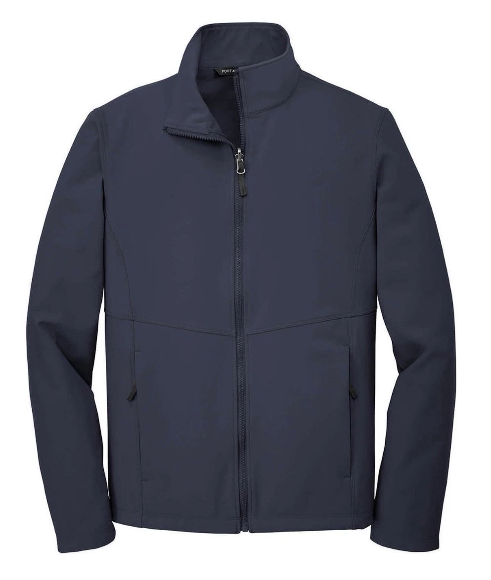 Port Authority Core Navy Blue Waterproof Mock Neck Jacket Sz M