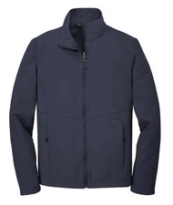 Port Authority Core Navy Blue Waterproof Mock Neck Jacket Sz M