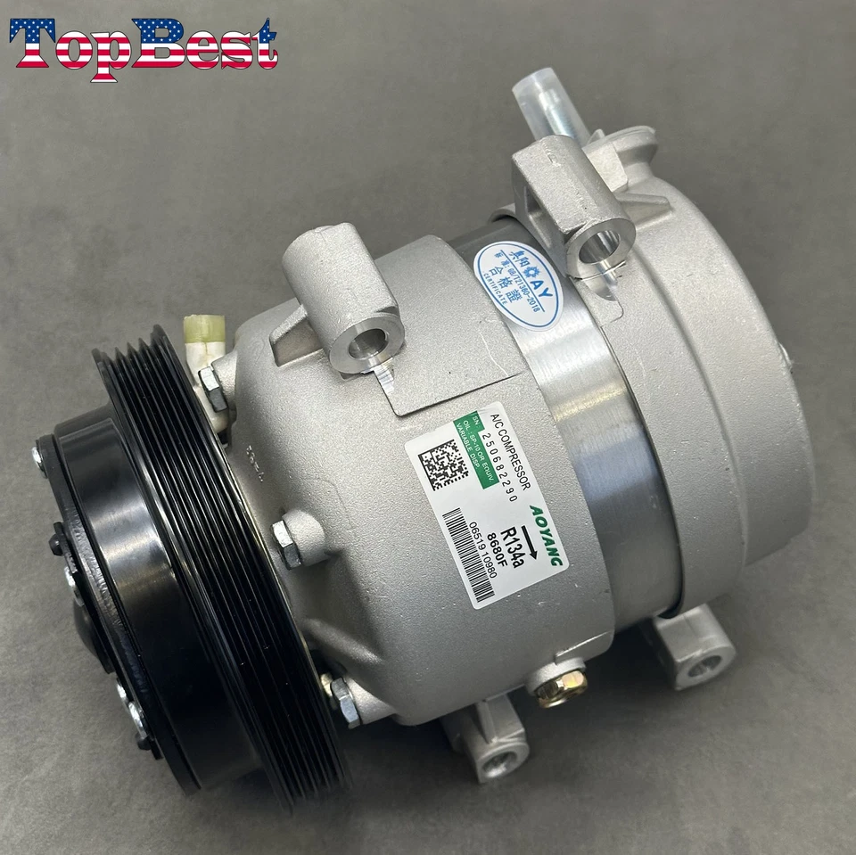 Nuevo compresor de aire acondicionado 12V 89019077 para Pontiac GTO 2004-2006 Foto 2 de 4