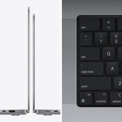 LAPTOP Apple Macbook PRO 16 A2485 M1 PRO 32GB 512GB SSD NVMe RETINA MACOS USB-C - Zdjęcie 5 z 12