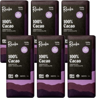 100% Dark Chocolate Bars - Unsweetened, Bitter, Sugar Free, Pure Cacao -