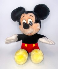 Vintage 80s Mickey Mouse 15" Plush Doll Disneyland Walt Disney World Official
