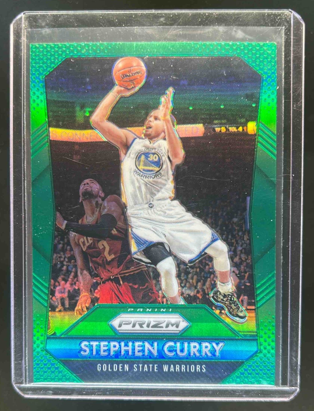 2015-16 Prizm Stephen Curry Green Prizm #170 Warriors
