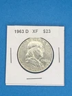 1963 D Franklin half dollar XF