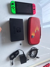 Nintendo Switch Console with Neon Blue/Neon Red Joy-Con Controllers, 2017