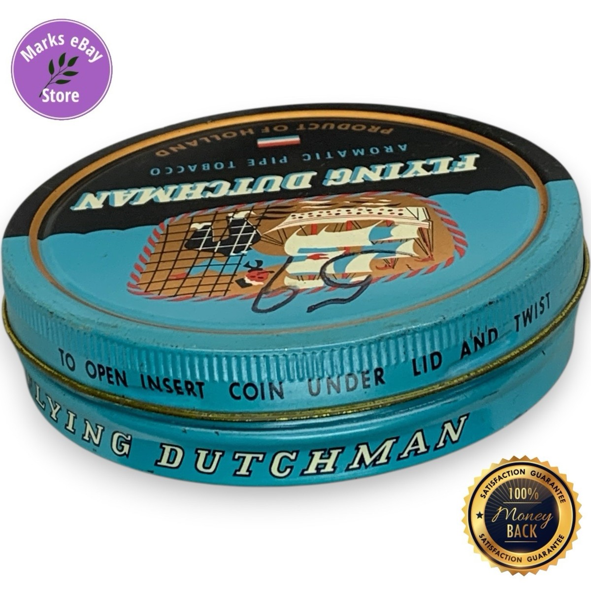flying dutchman tobacco Flying Dutchman Aromatic Pipe Tobacco Tin Vintage Empty Product of Holland