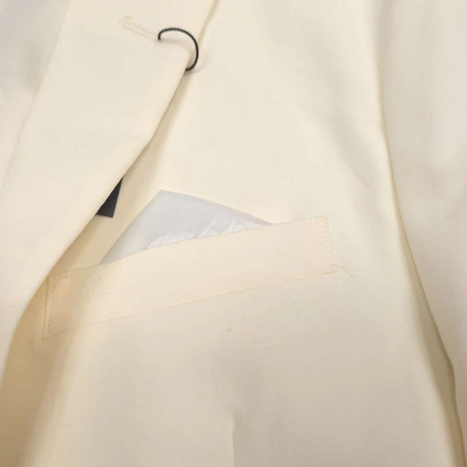 $295 Vince Camuto Burge Off White Traje Calce Ajustado Chaqueta Blazer Para Hombres Talla 38L Foto 4 de 4