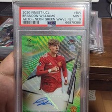 2020 Panini Prizm Brandon Williams Autographed Card PSA9