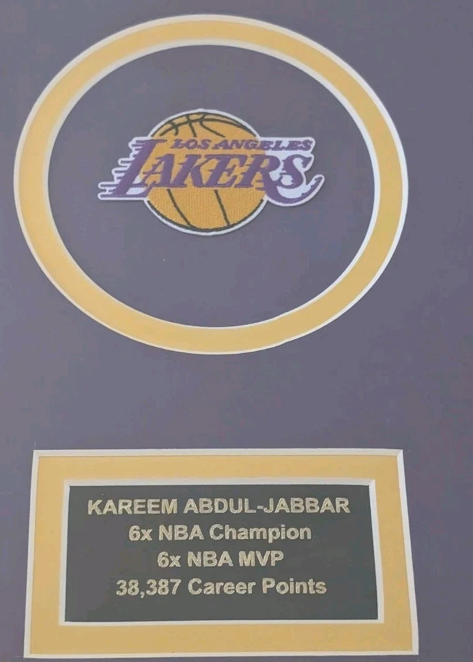 KAREEM ABDUL-JABBAR Signed Framed Jersey Authenticated + COA Los Angeles Lakers - Image 3 of 4