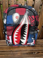 Shark Mouth x Spiderman Comic School Backpack...