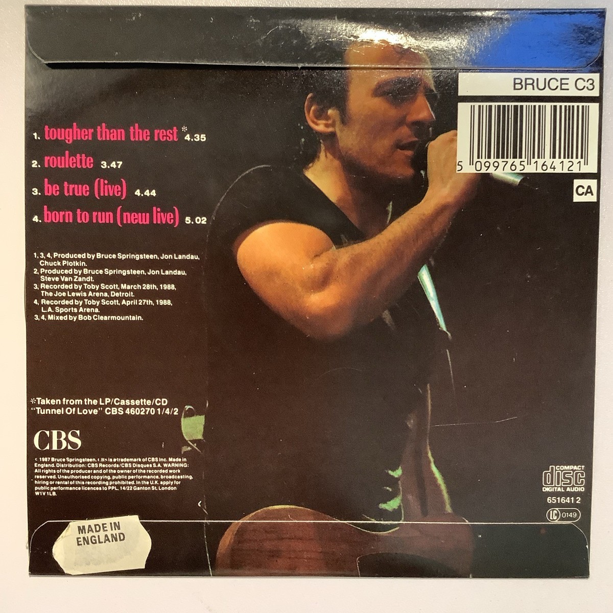 Bruce Springsteen - Tougher than the Rest RARE import CD single