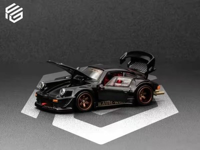 FG 1:64 Alloy Fully Open Car Model RWB930 Wide Body Modified GT Wing Version