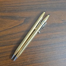 Lot Of 2 Cross 1/20 Gold Filled 14k Pencil And Pen Working