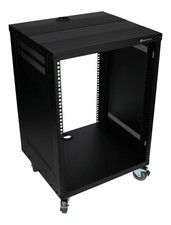 Rockville RR14U 14U Live Sound/Recording Studio Rack Case w/Wheels  Hardware