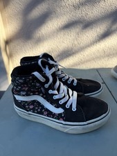 Vans Girls Youth Old Skool Hi Size 1 Floral Print