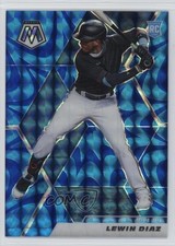 2021 Panini Mosaic Rookie Reactive Blue Mosaic Prizm Lewin Diaz #217 03rx