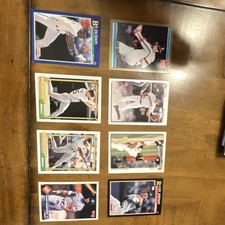 Topps MLB 1992 8-Card Baseball Lot Nolan Ryan Henderson Johnson Strawberry
